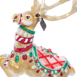 Donner Reindeer Glass Ornament SDH20053-250