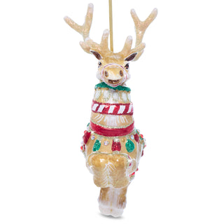 Donner Reindeer Glass Ornament SDH20053-250