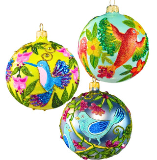 Pre-Order The Ornament King Frosty Feathers 3 Pc Set 63858