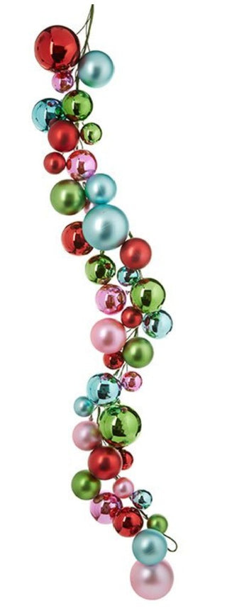 Pre-Order 48" RAZ Pastel Ball Garland, Multi-Color G3932700