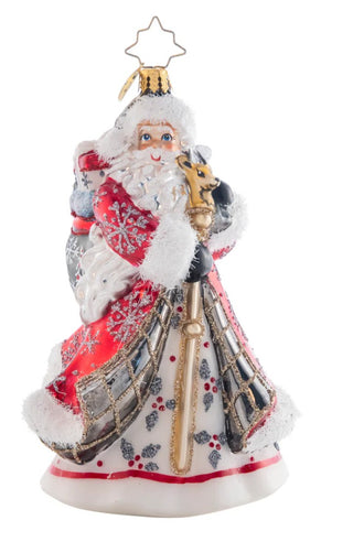 Pre-Order Christopher Radko 5.5" Winter Splendor Santa Christmas Ornament 1021479