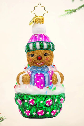 Pre-Order Christopher Radko 4.5" Cookie Cutie Cupcake Sweets Gingerbread Ornament
