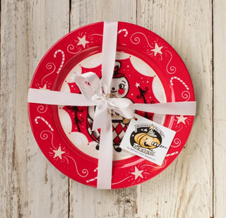 Holiday Double Cane Conrad Plates Set/4