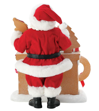 Department 56 "Ginger all the Way" Santa Gingerbread Bakery Stand