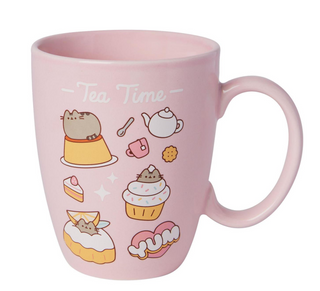 Pusheen the Plump Cat Tea time Pink Cat Sweets Mug