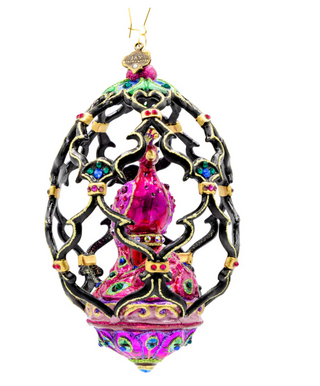 Peacock Egg Ornament SDH20082-202
