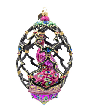 Peacock Egg Ornament SDH20082-202