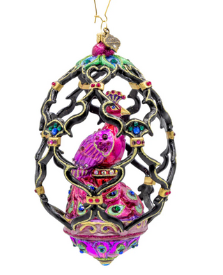 Peacock Egg Ornament SDH20082-202