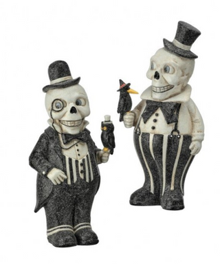 Halloween Pulp Skeleton with Owl Crow Friends Set MTH13464