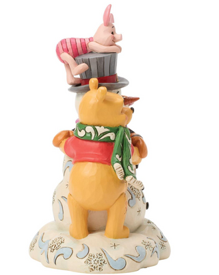Jim Shore Disney Traditions - Pooh & Friend Snowman Figurine 6018716