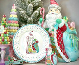 December Diamonds Candy Santa Dinner Plate 29-29745