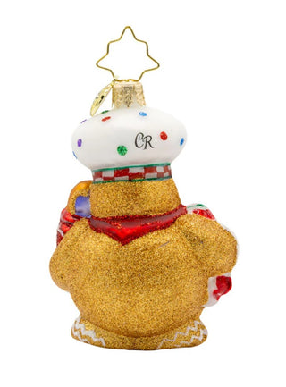 Pre-Order Christopher Radko 3" Gingerbread Sugary Chef Gem Ornament 1022223