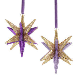 Pre-Order Purple Cube Star Ornament Set T3933