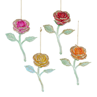 Pre-Order Rose Ornament Pink Yellow Red Orange T3942