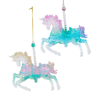 Pre-Order Ombre Carousel Horse Ornament Set T4081