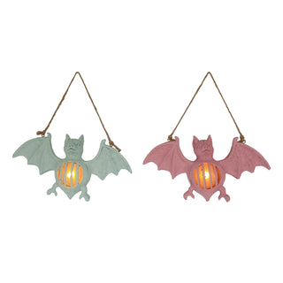 Halloween Light Up Pastel Bat Hanging Figurine TH02354