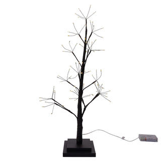 Pre-order 2' Pre-Lit Warm White Fairy LED USB Black Twig Tree TR3301BK
