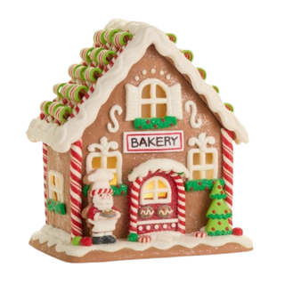 Pre-Order Lighted Gingerbread Bakery Shop 4616304