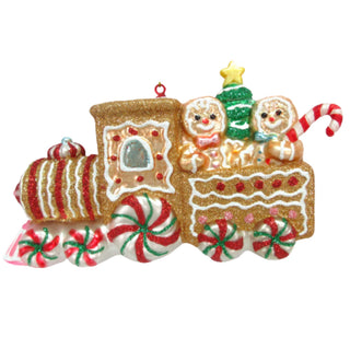 Gingerbread Train Glass Ornament 79-81823 North Pole Sweet Shoppe