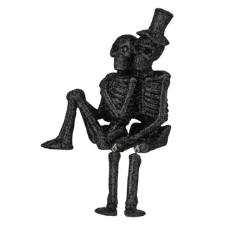 Black Skeleton Couple Shelf Sitter MTH13227