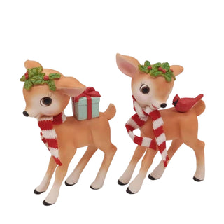 Baby Reindeer with Striped Scarf Set MTX69034