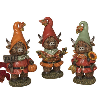 Resin Harvest Highland Cow Set 2796590