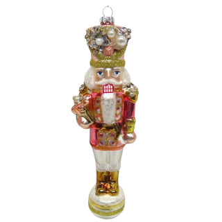 Pink Gold Nutcracker Ornament 79-79347