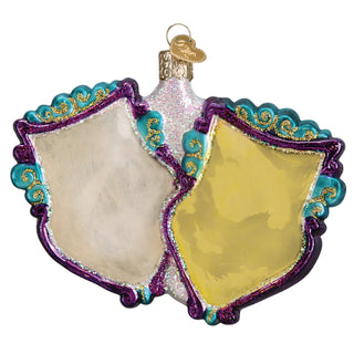 Comedy And Tragedy Mardi Gras Mask Ornament 36195