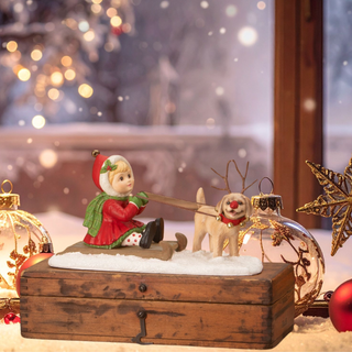 Clare with Puppy Figurine