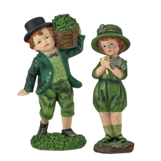 Pre-Order St. Patrick's Day Irish Boy Children Figurine Set MT26813