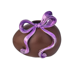 Pre-Order Chocolate Egg with Purple Bow Taper MT27064