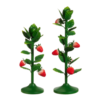 Pre-Order Strawberry Vine Taper Candlestick Holder Set 4657217 Summer Days