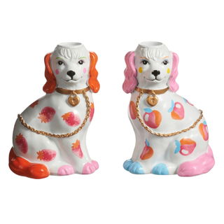 Pre-Order Dog Candle Holder with Fruit Motif Set 4610240