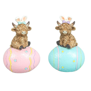 Highland Cow on Easter Eggs Set 66105
