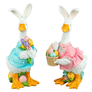 Easter Bunny Ears Ducky Stander Figurine Set 66241