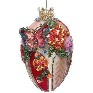 Pre-Order Faberge Jewel Egg Ornament, Pink