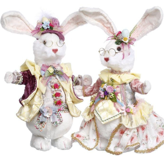 Fluffy Chubby Rabbit Set Mr. and Mrs. Bunny 51-63870
