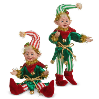 Pre-Order Holiday Spectacular Posable Elf Ornament Set 4602313