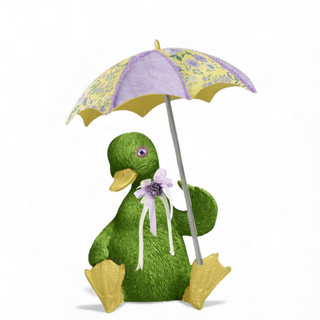 Green Garden Duck w/Umbrella 08-00356