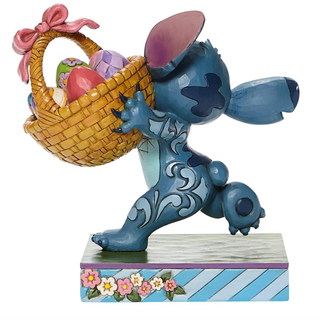 Jim Shore Disney Traditions - Stitch Running w/Easter Basket 6008075