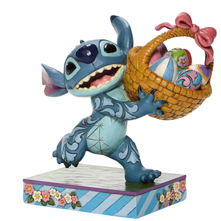 Jim Shore Disney Traditions - Stitch Running w/Easter Basket 6008075