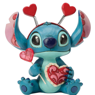 Jim Shore Disney Traditions - Stitch Valentines- 6017849