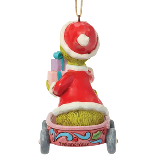 Jim Shore Dr Suess Collection -Grinch in Wagon Ornament 6018965
