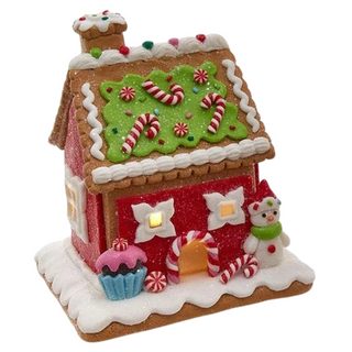 LED Sweet Treats Gingerbread House Table Piece GBJ0043