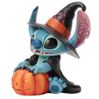 Jim Shore Disney Traditions Stitch Witch by Jack-o-Lantern 6017942