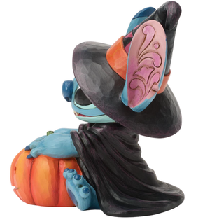 Jim Shore Disney Traditions Stitch Witch by Jack-o-Lantern 6017942
