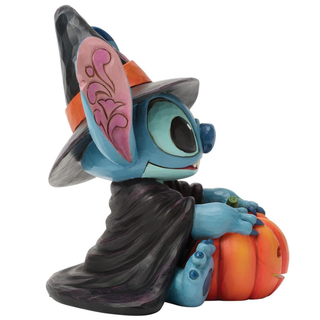 Jim Shore Disney Traditions Stitch Witch by Jack-o-Lantern 6017942