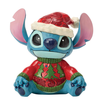 LED Jim Shore Disney Traditions Stitch with Christmas Sweater 6018714