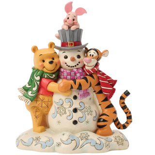 Jim Shore Disney Traditions - Pooh & Friend Snowman Figurine 6018716