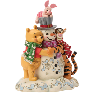 Jim Shore Disney Traditions - Pooh & Friend Snowman Figurine 6018716